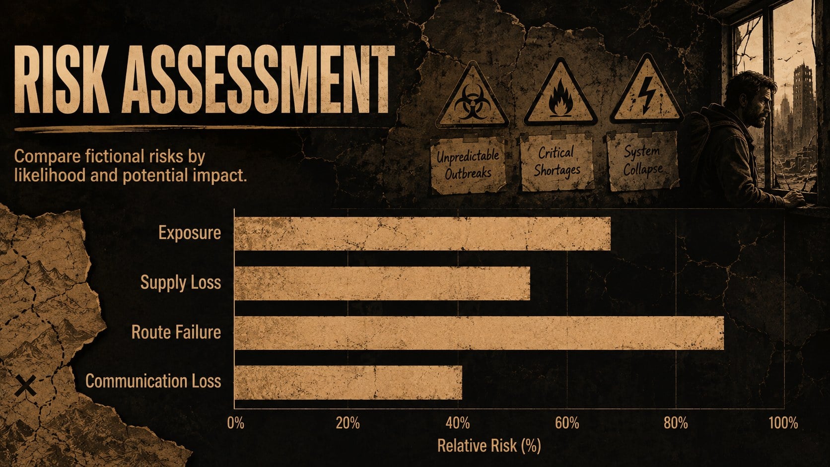 Undead Survival Scenario Theme presentation template, slide 14