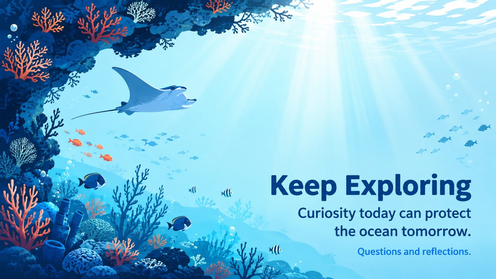Undersea Discovery Classroom Slides presentation template, slide 16
