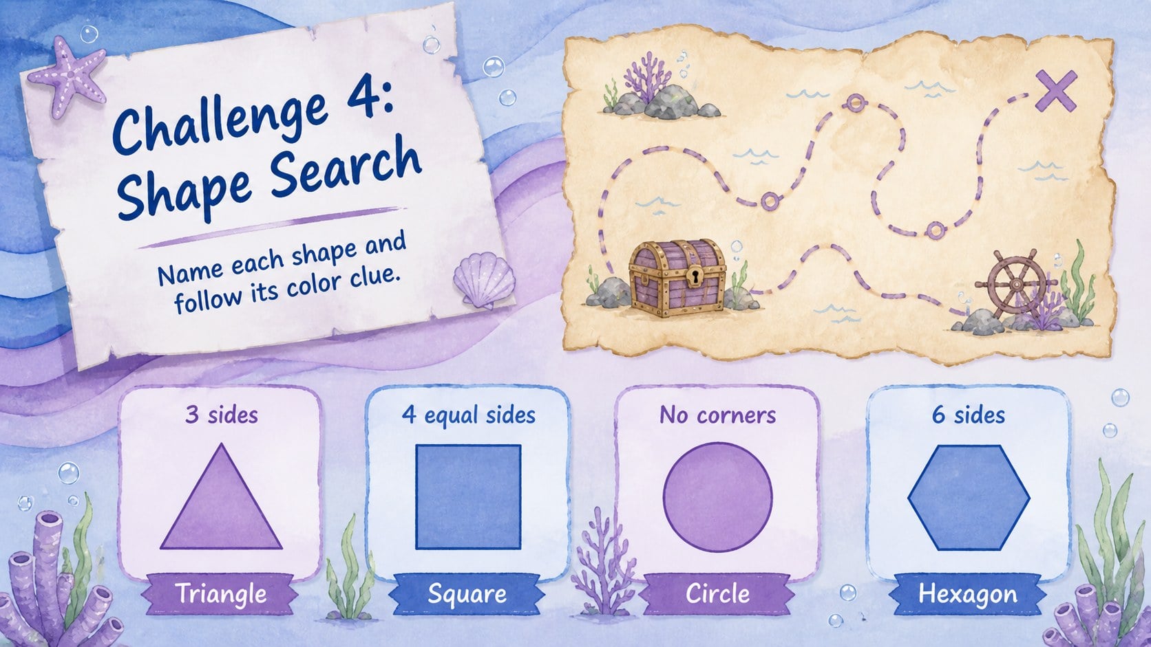 Underwater Color-by-Number Puzzle Deck presentation template, slide 10