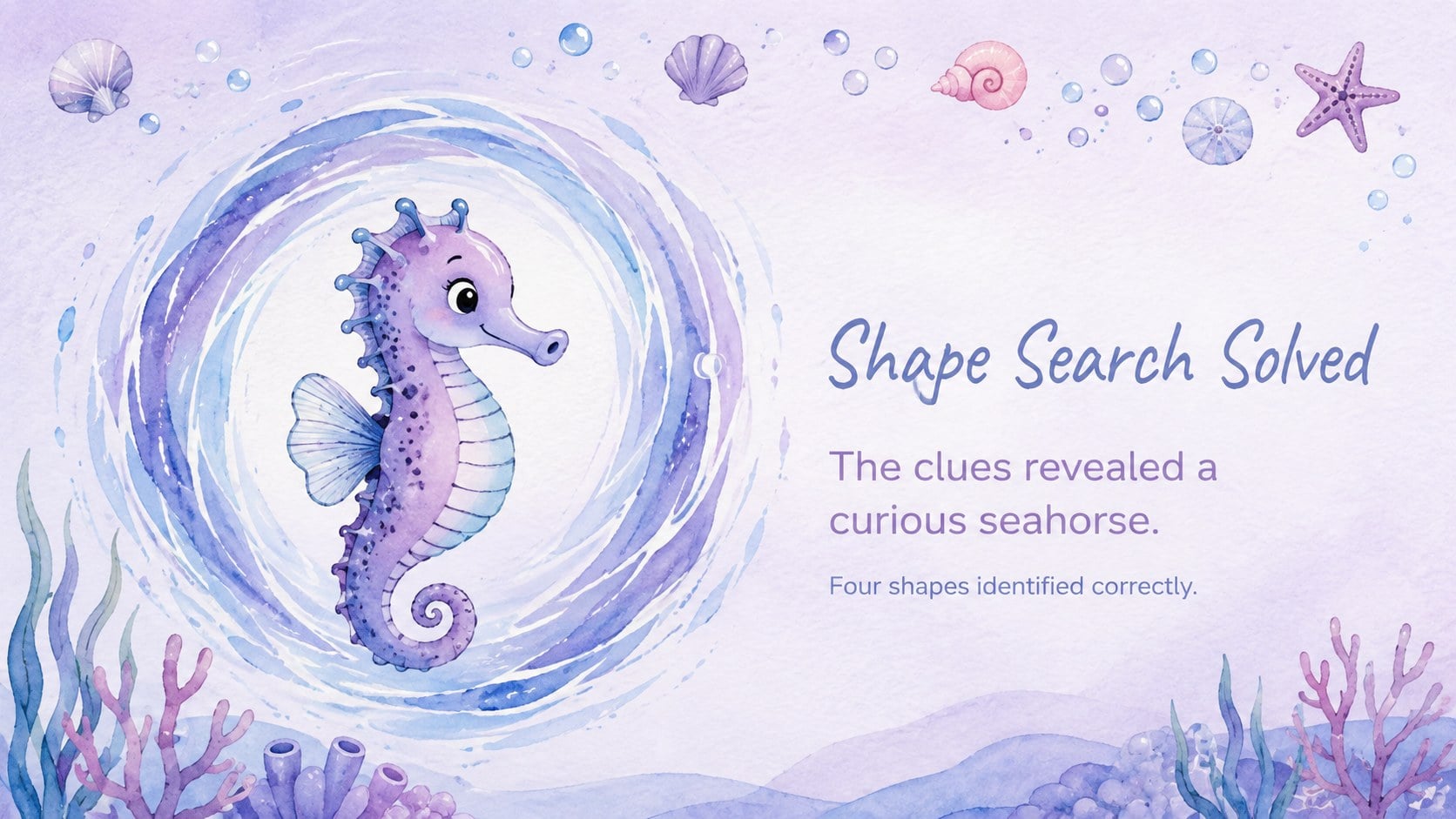 Underwater Color-by-Number Puzzle Deck presentation template, slide 11