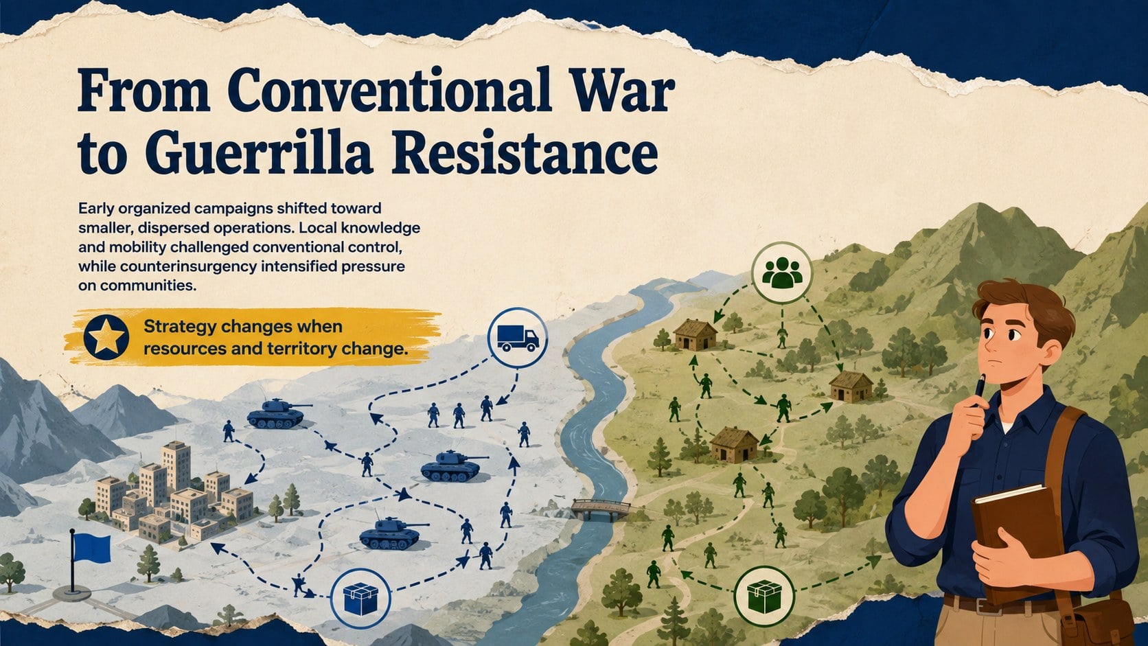 U.S.-Philippines Conflict History Teaching Deck presentation template, slide 11