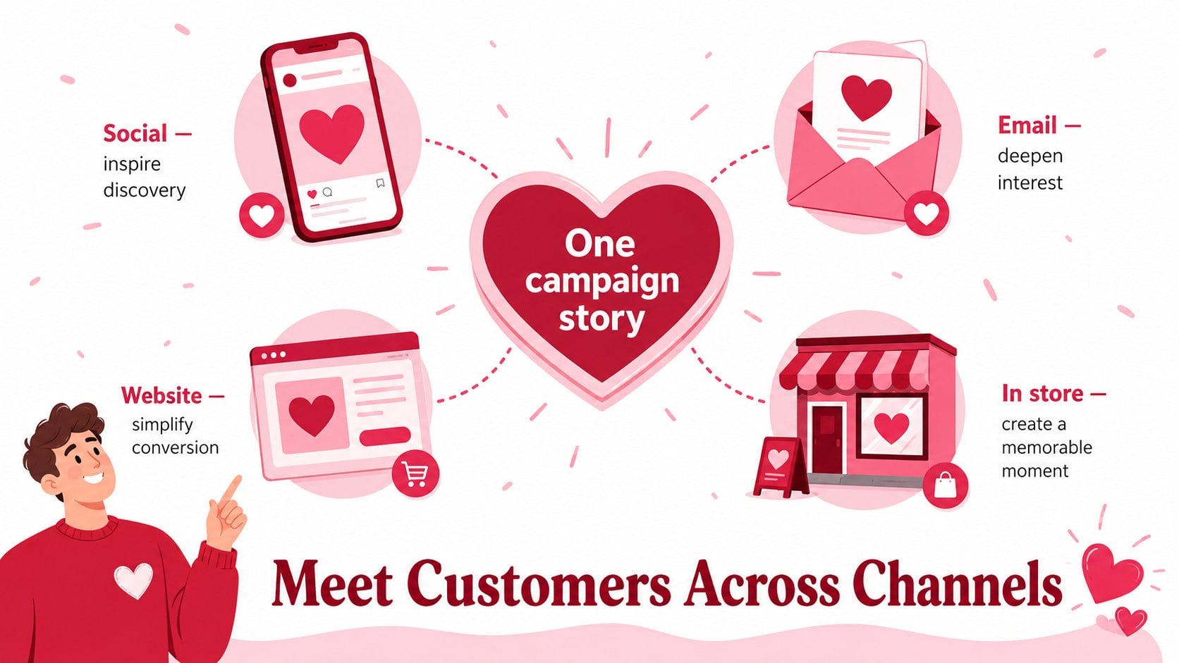 Valentine's Day Marketing Strategy Deck presentation template, slide 7