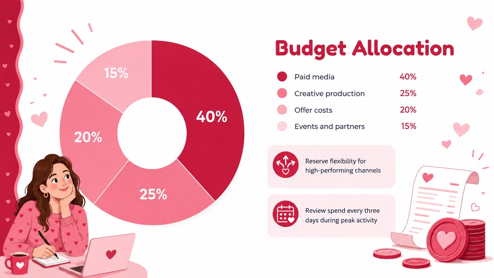 Valentine's Day Marketing Strategy Deck presentation template, slide 10