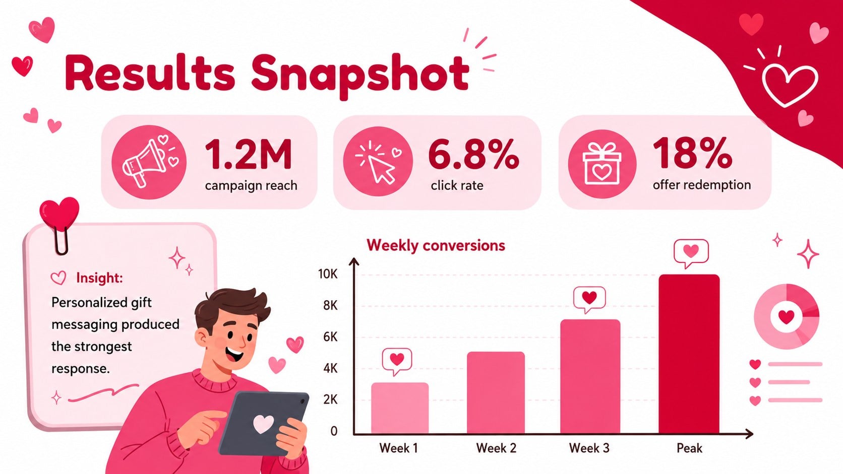 Valentine's Day Marketing Strategy Deck presentation template, slide 14