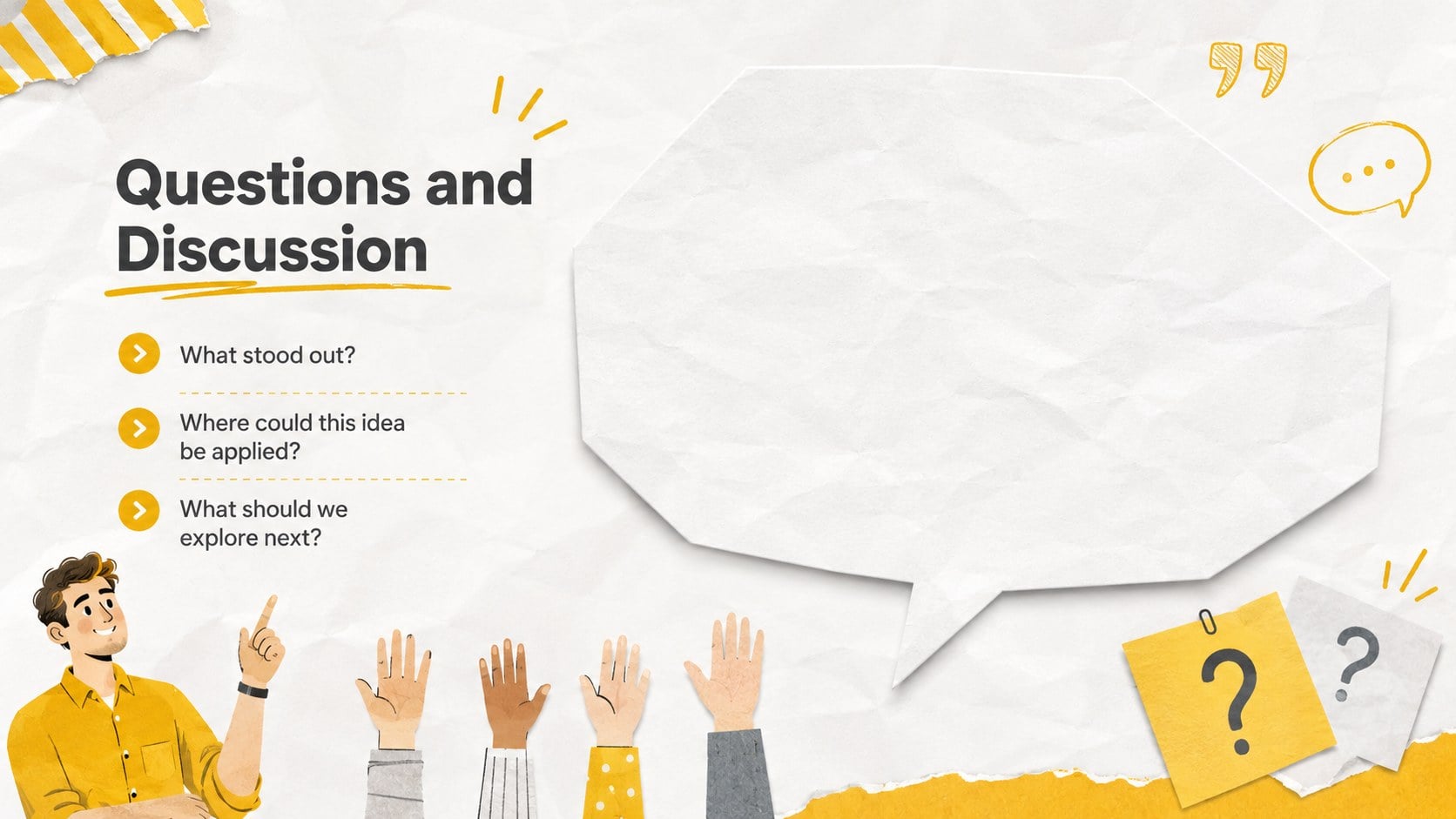Vibrant Paper Classroom Slide Kit presentation template, slide 15