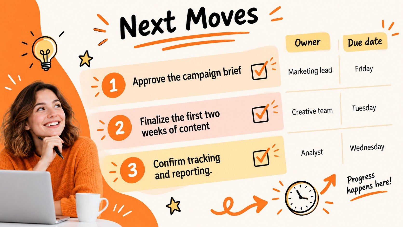 Vibrant Social Campaign Planner presentation template, slide 15
