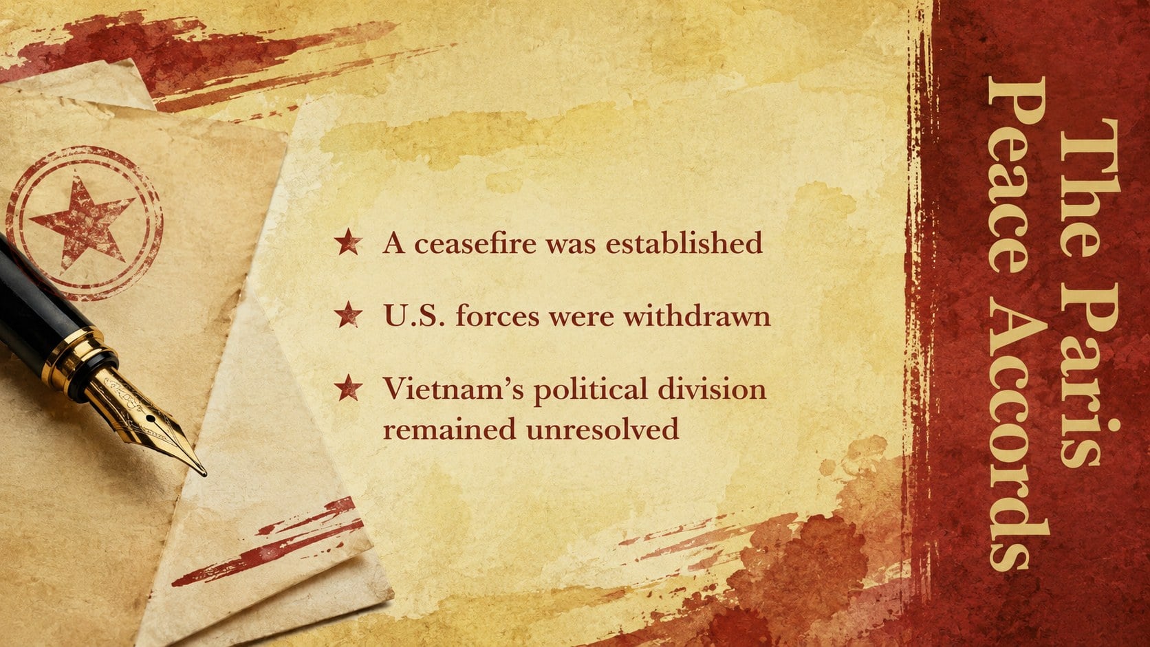 Vietnam Conflict History Lesson Deck presentation template, slide 13