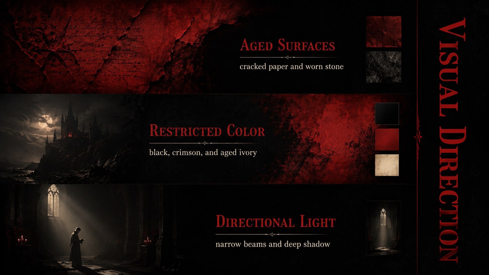 Vintage Gothic Horror Slide Theme presentation template, slide 13