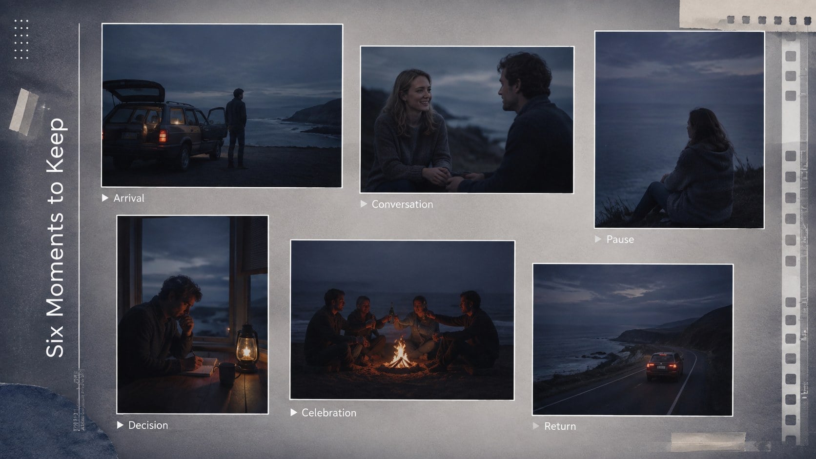 Vintage Photo Story Slides presentation template, slide 14