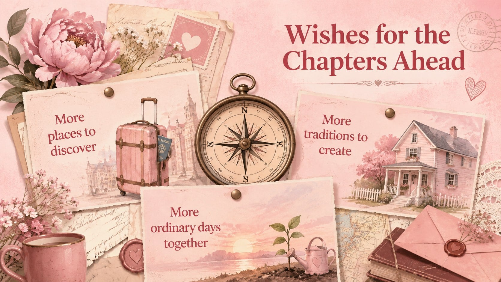 Vintage Romance Scrapbook Slides presentation template, slide 14