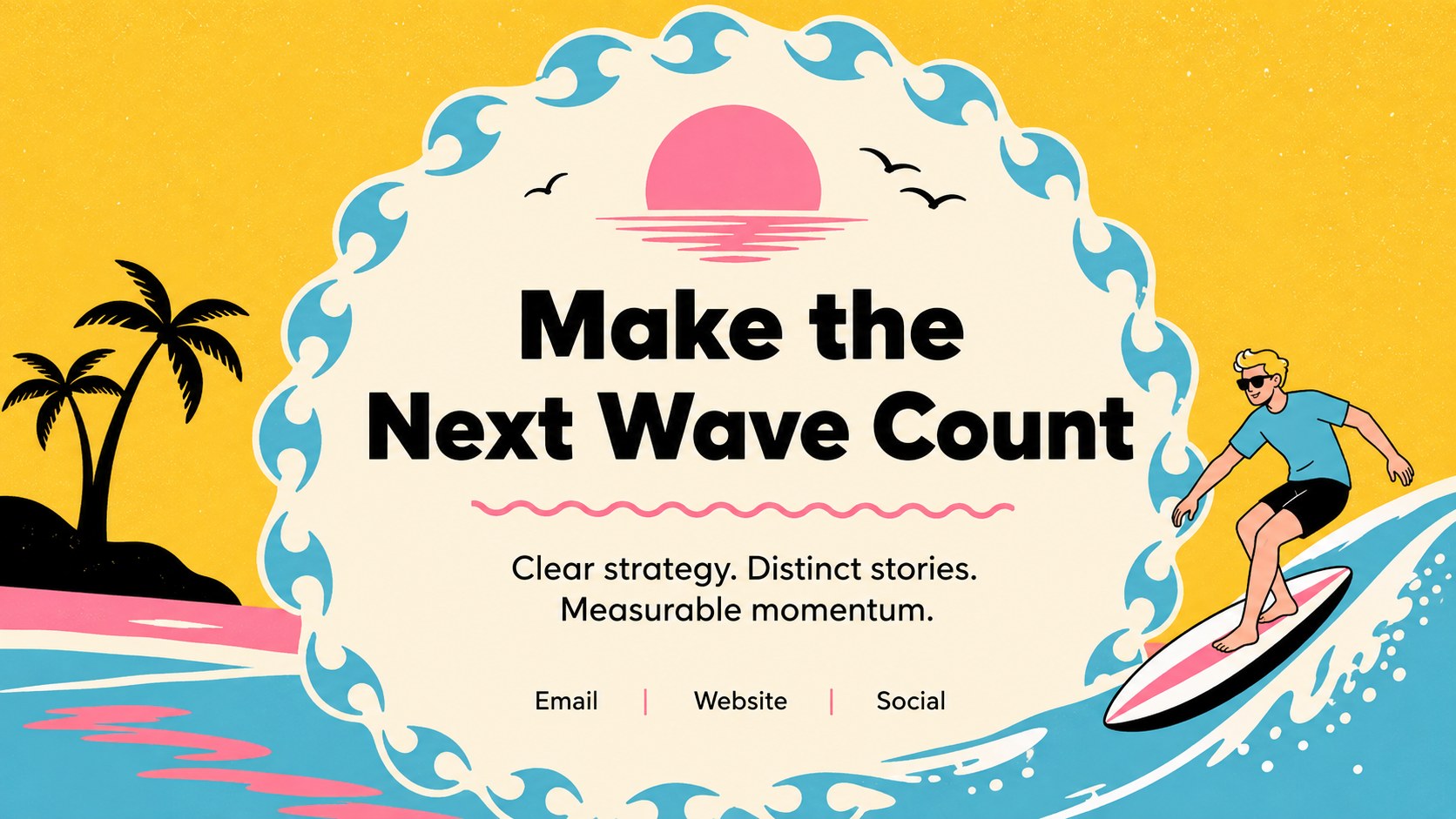Vintage Surf Marketing Pitch Deck presentation template, slide 15