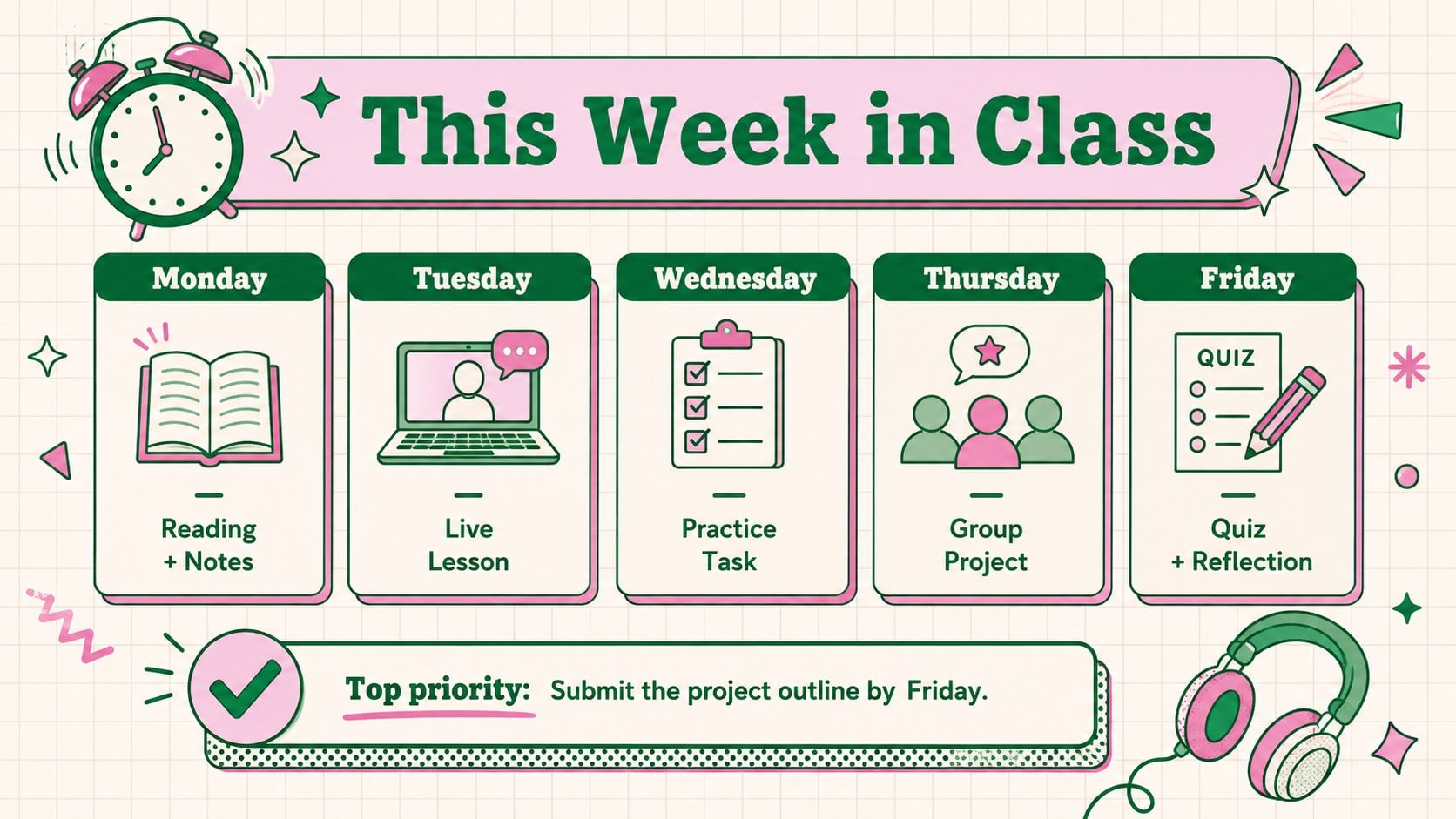 Virtual Classroom Planning Slides presentation template, slide 4