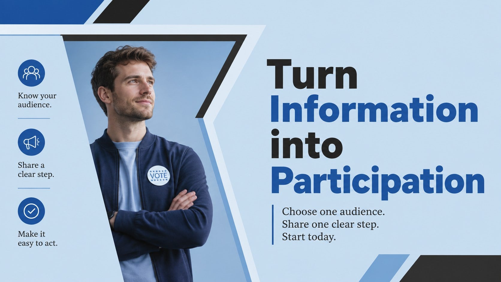 Voter Registration Outreach Deck presentation template, slide 15
