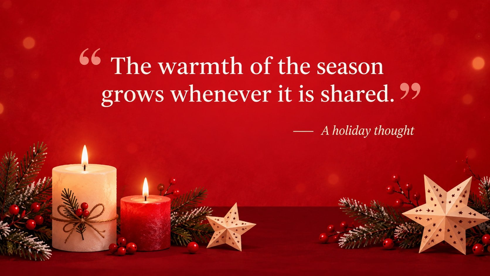 Warm Holiday Greeting Presentation presentation template, slide 12