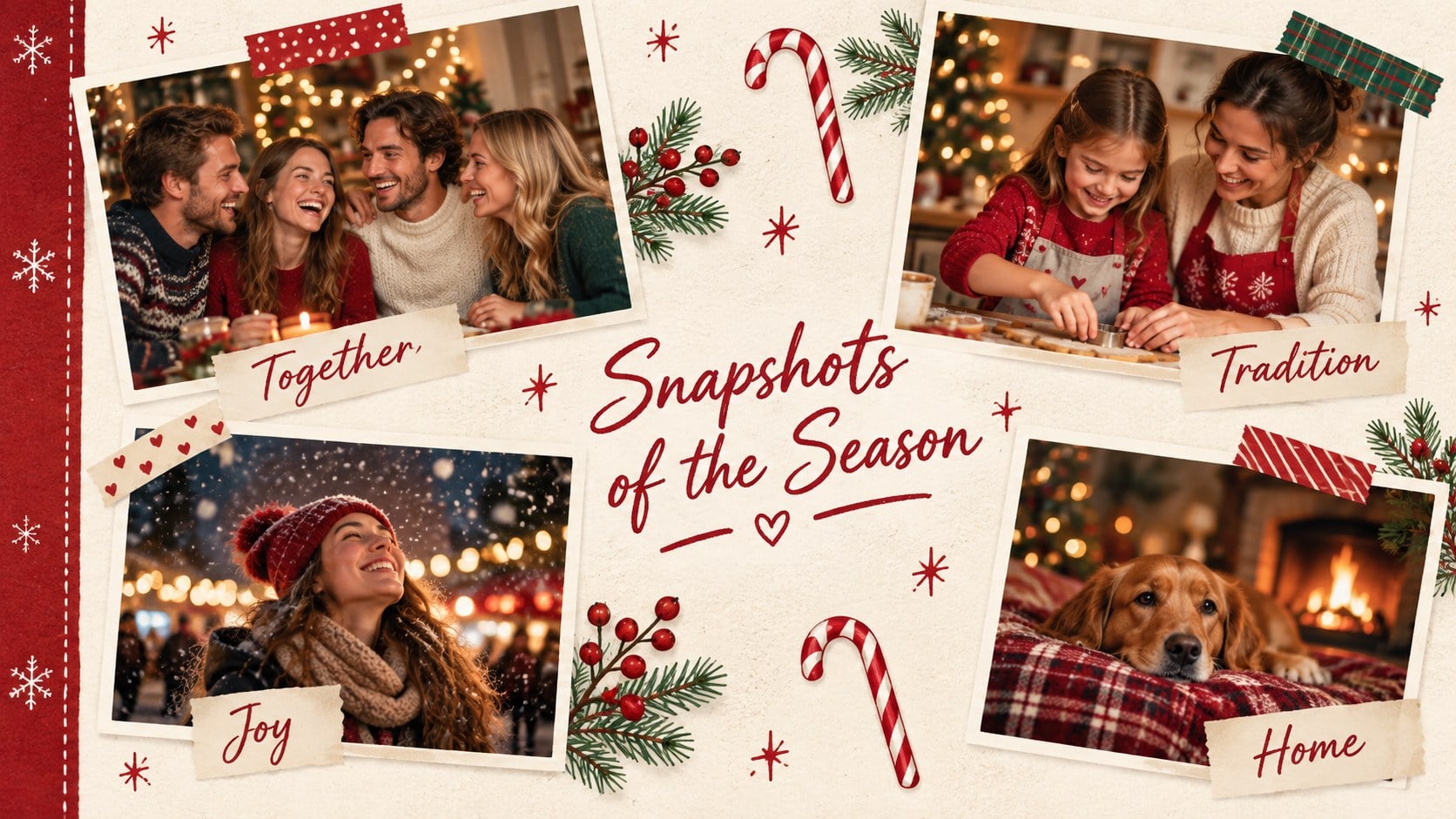 Warm Holiday Greeting Presentation presentation template, slide 13