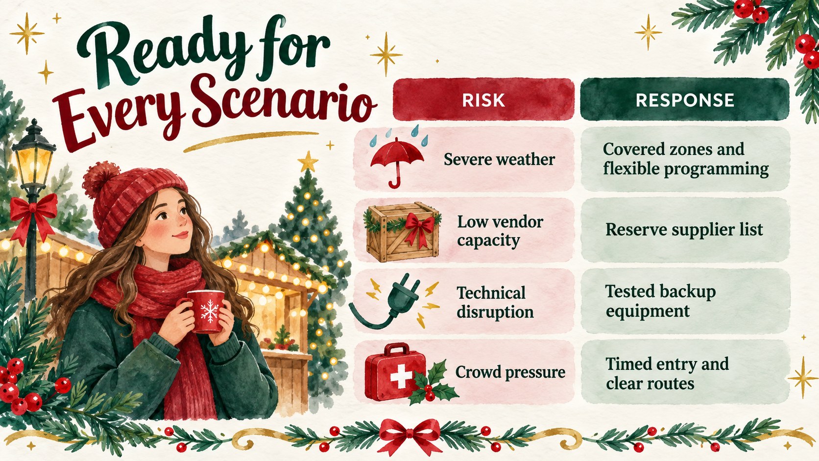 Watercolor Festive Market Pitch Deck presentation template, slide 13