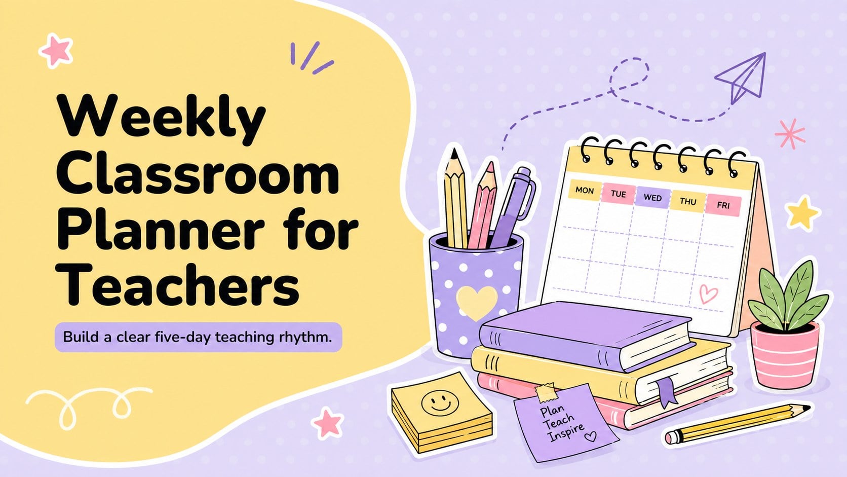 Weekly Classroom Planner for Teachers