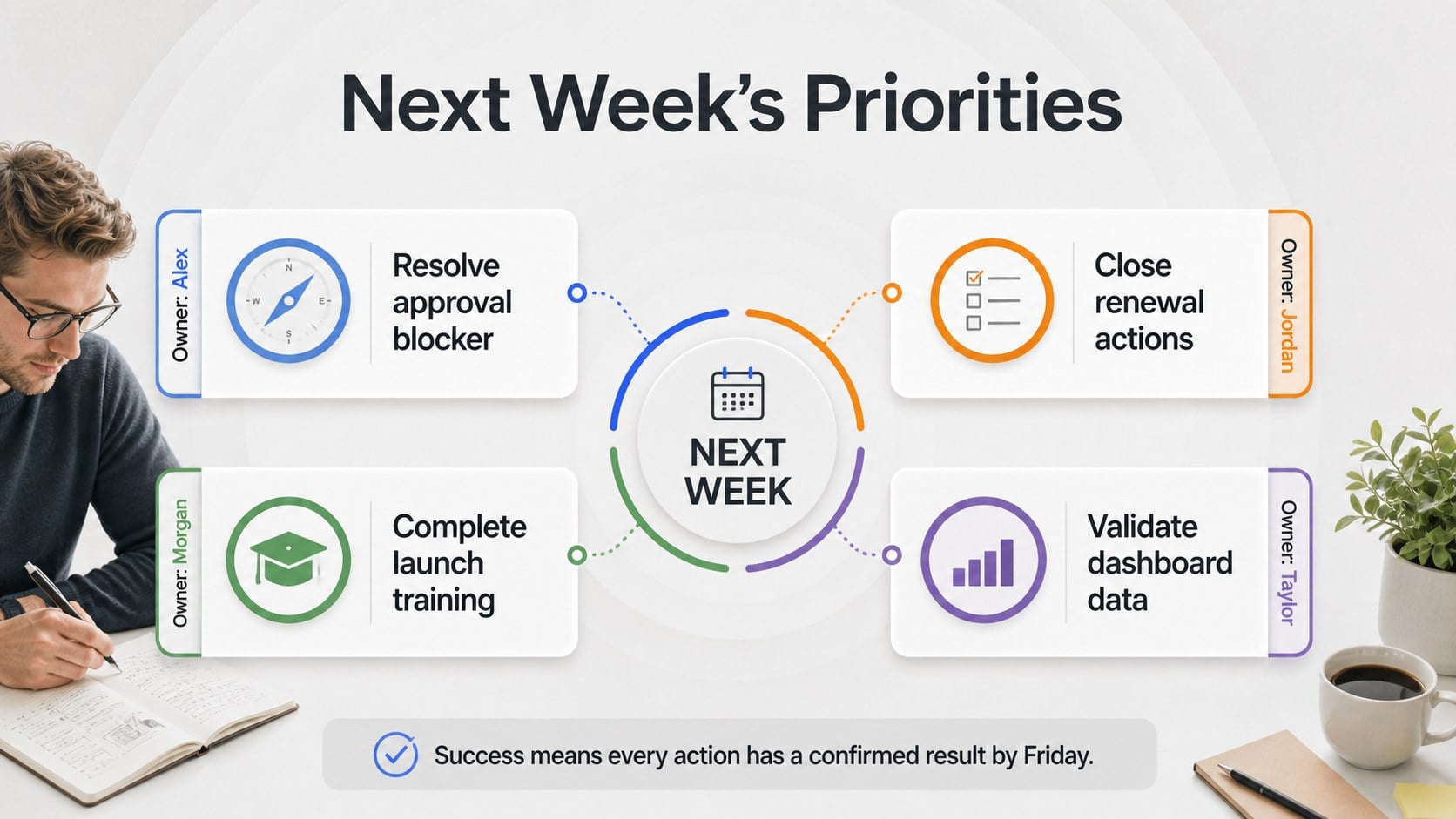 Weekly KPI Progress Dashboard Deck presentation template, slide 14