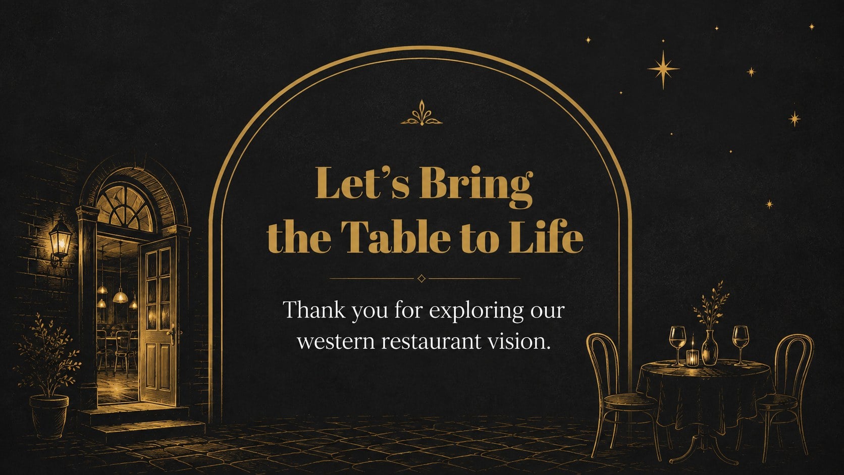 Western Restaurant Pitch Deck presentation template, slide 15