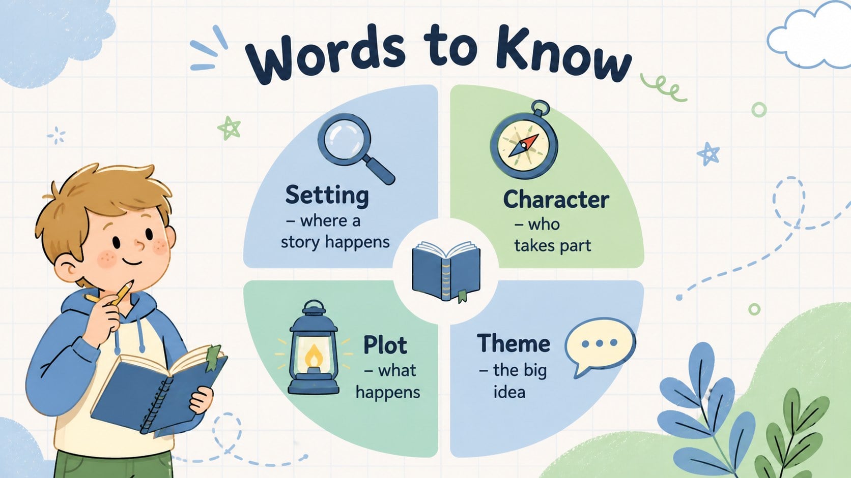 Whimsical Storybook Classroom Deck presentation template, slide 5