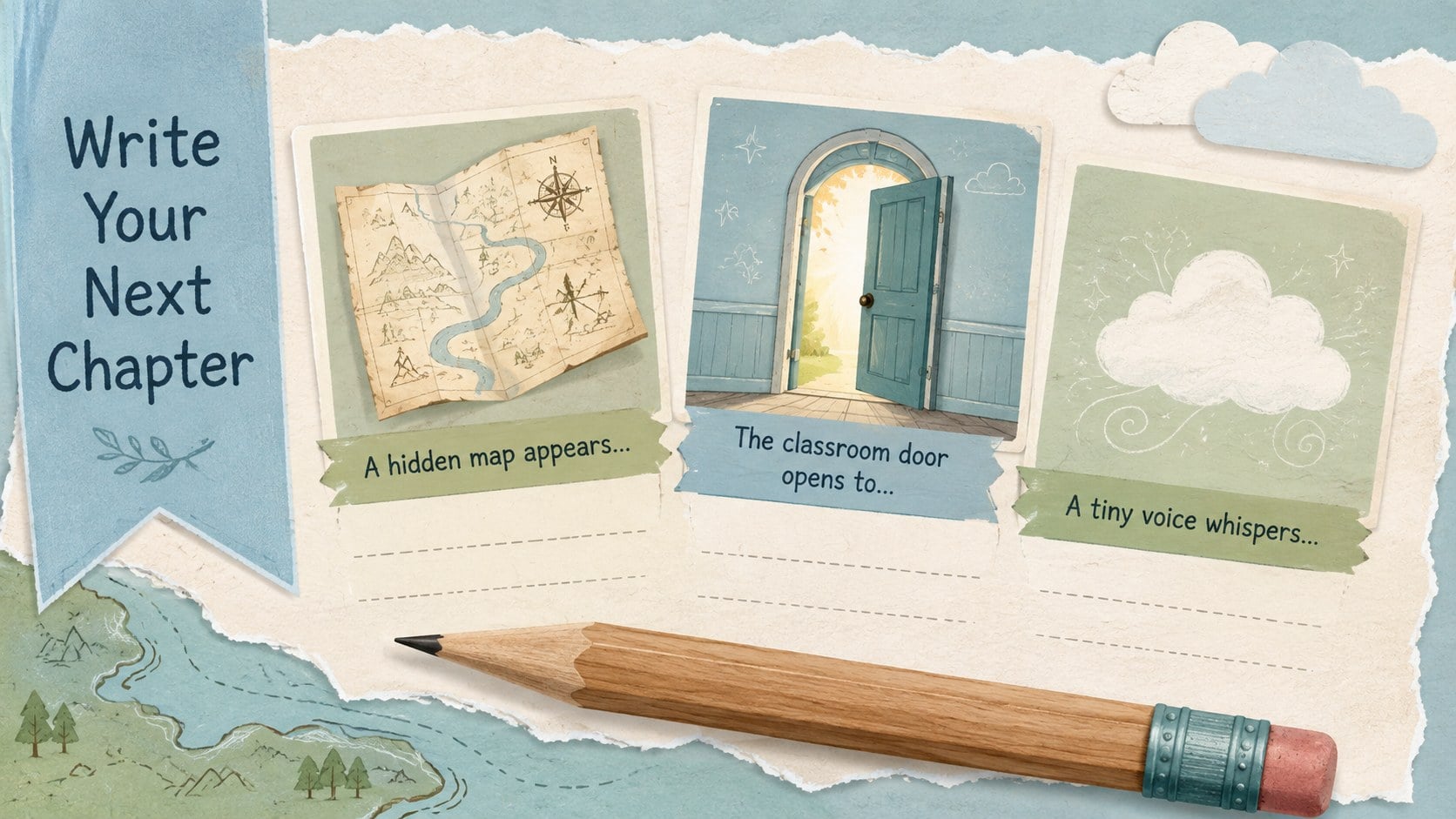 Whimsical Storybook Classroom Deck presentation template, slide 11