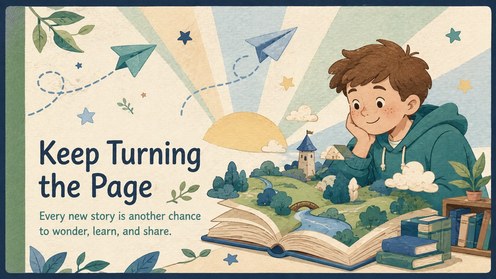 Whimsical Storybook Classroom Deck presentation template, slide 15