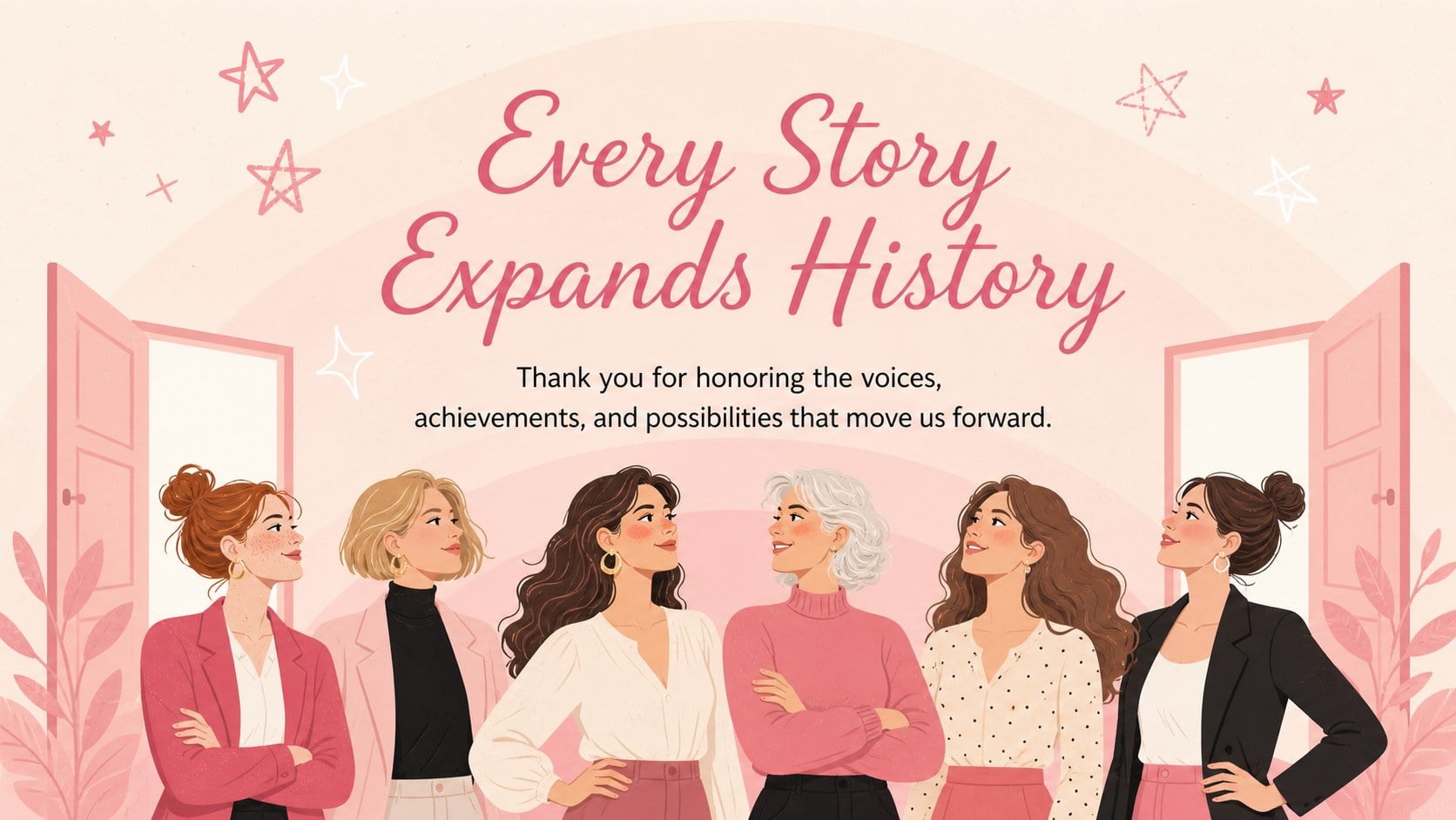Modelo de apresentação Homenagem à História das Mulheres, slide 15