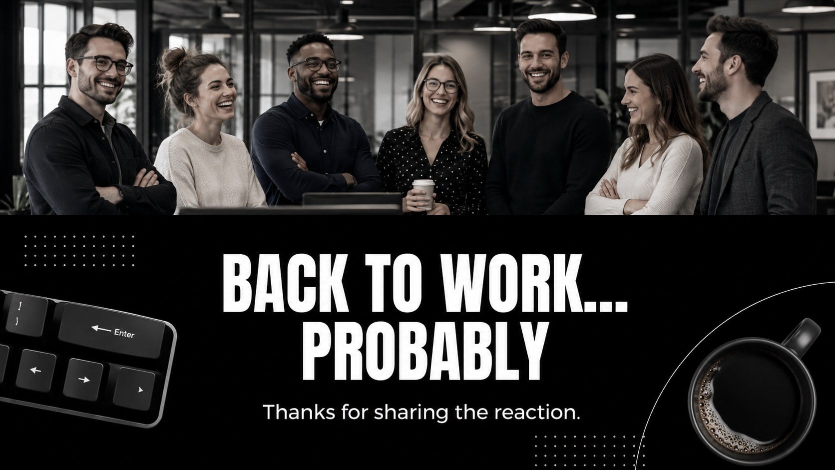 Workplace Reaction Meme Slides presentation template, slide 13