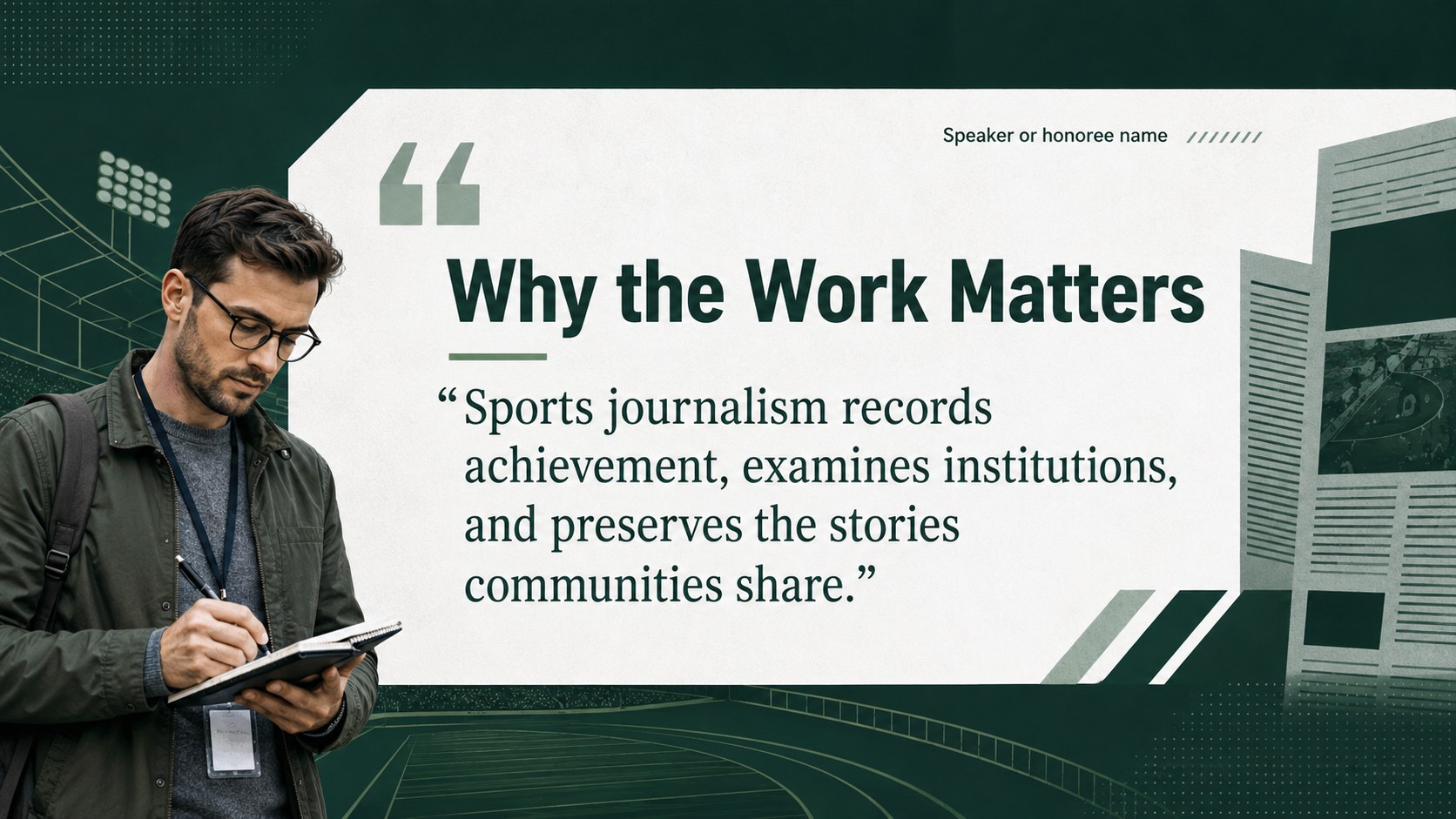 World Sports Press Appreciation Deck presentation template, slide 11