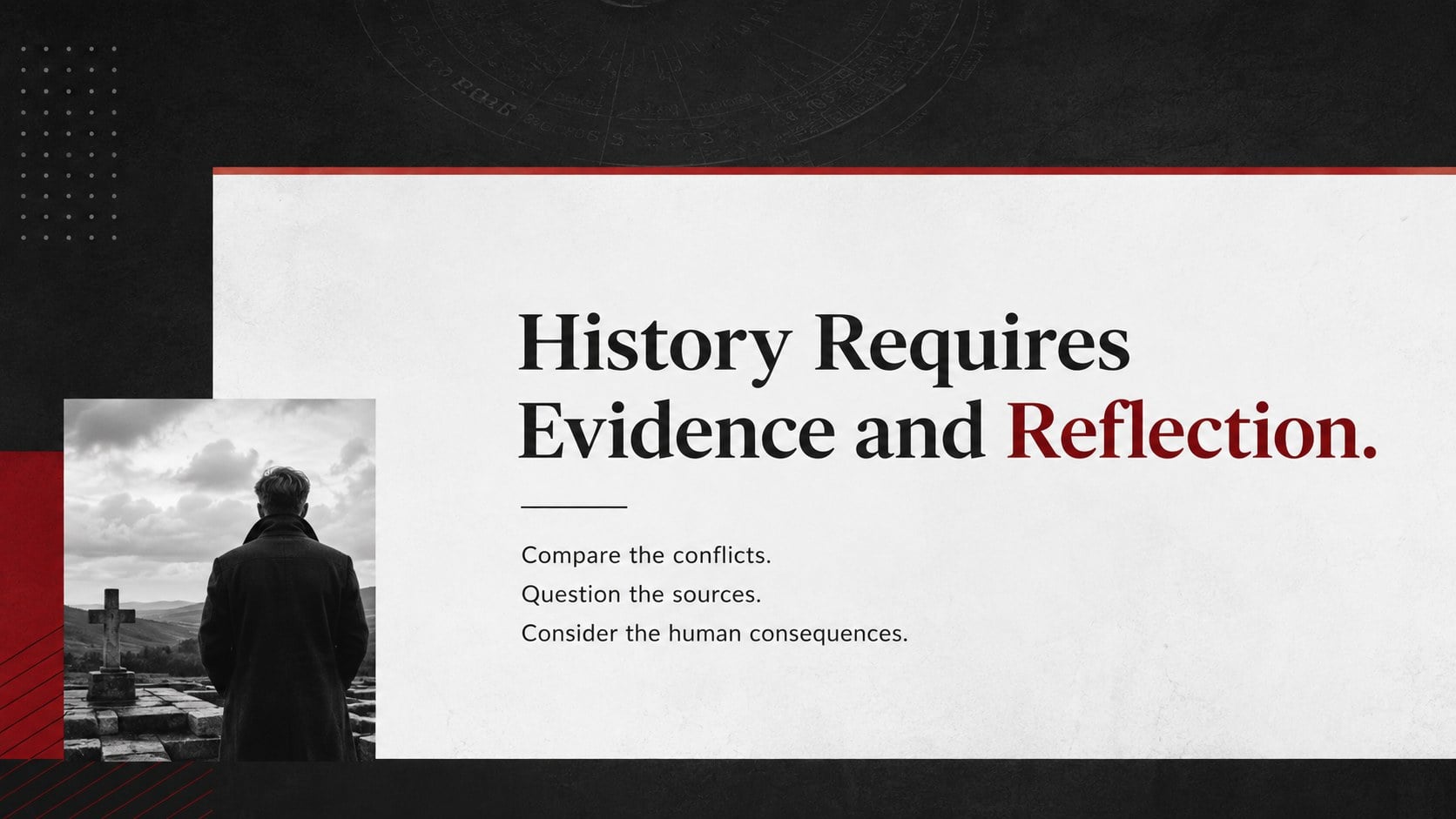 World Wars History Lesson Deck presentation template, slide 15