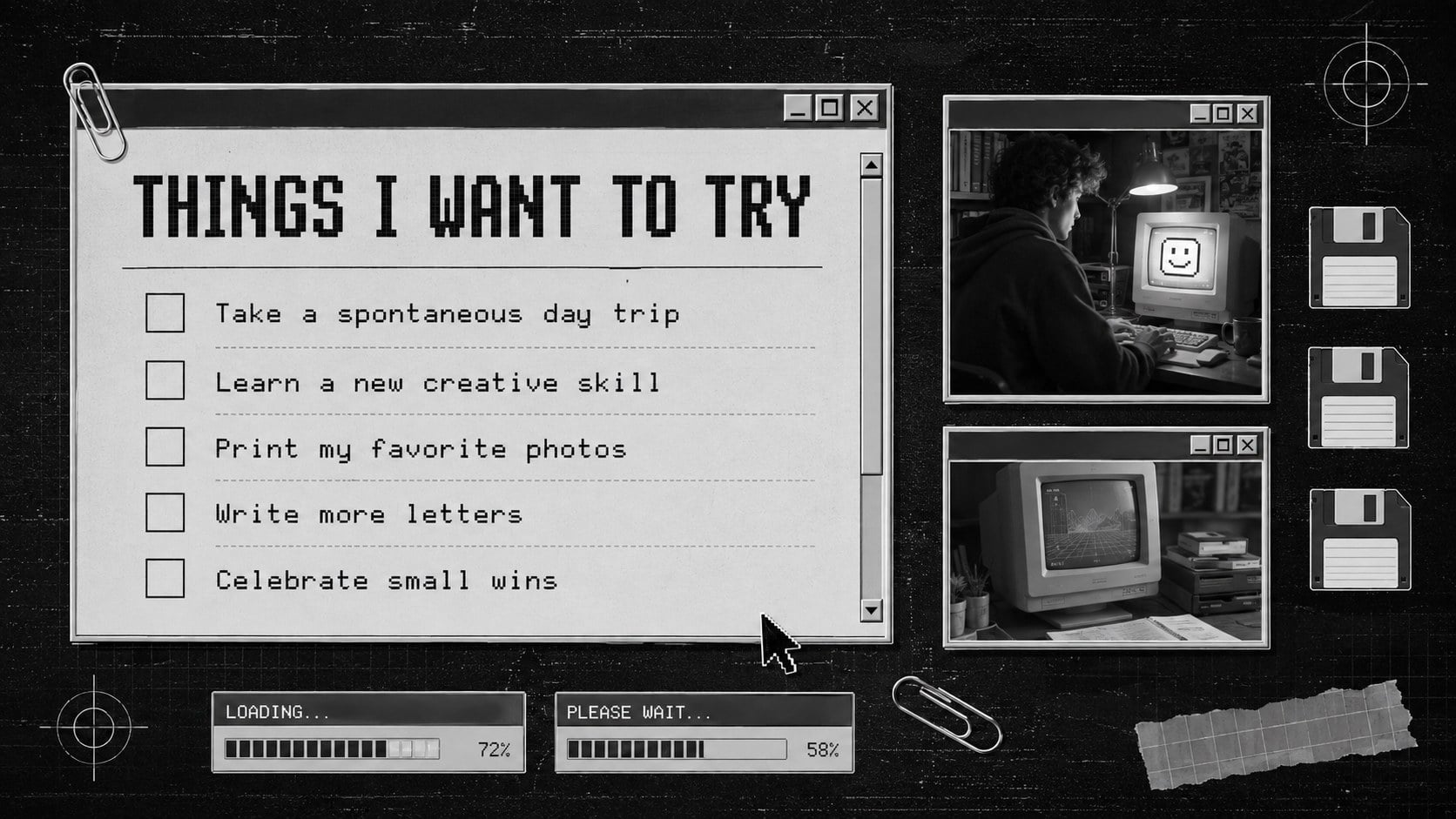 Modelo de apresentação Diário Digital Y2K Grunge, slide 11