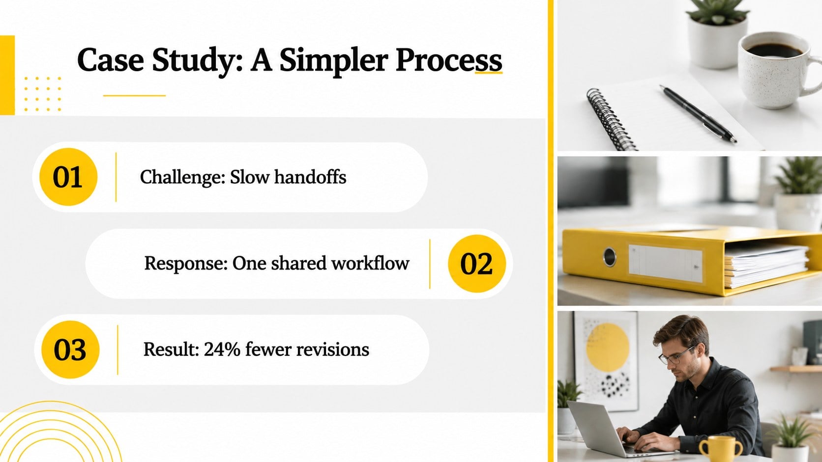 Yellow Accent Multipurpose Slide Theme presentation template, slide 13