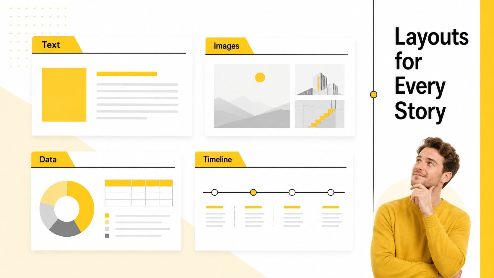 Yellow Accent Multipurpose Slide Theme presentation template, slide 15