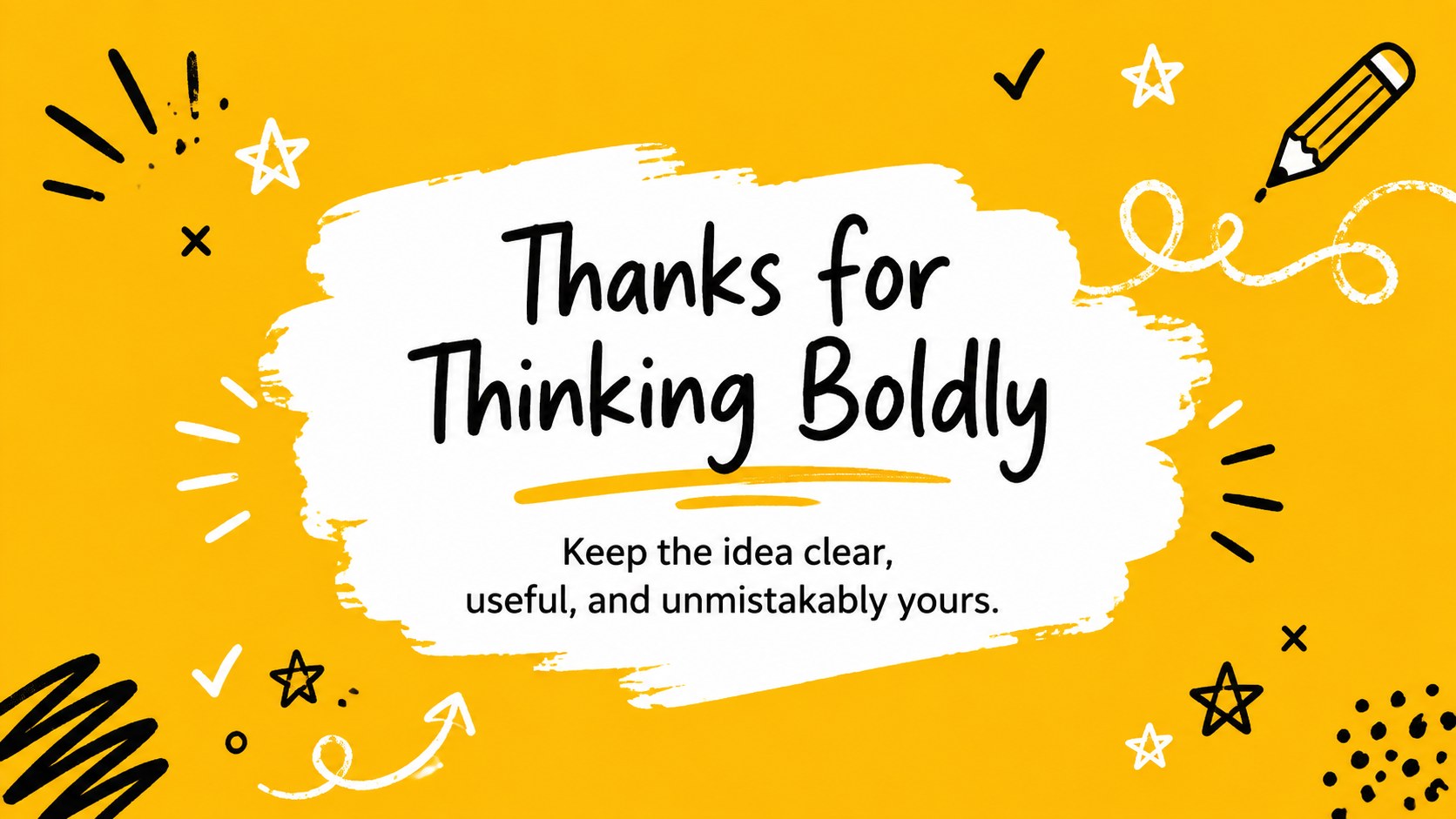 Modelo de apresentação Ideias em Rabisco Amarelo, slide 16