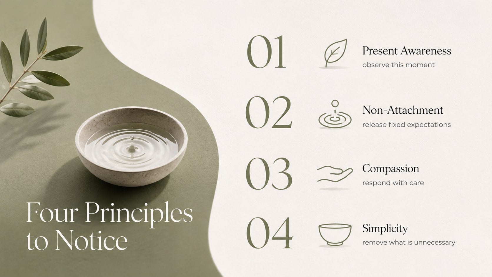 Zen Buddhist Philosophy Lesson Theme presentation template, slide 5