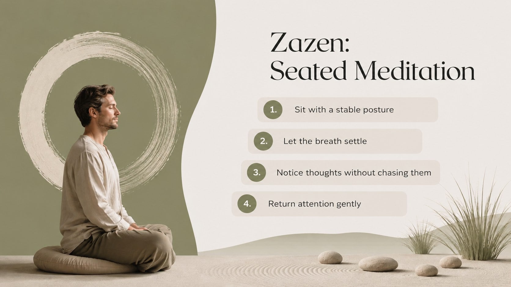 Zen Buddhist Philosophy Lesson Theme presentation template, slide 8