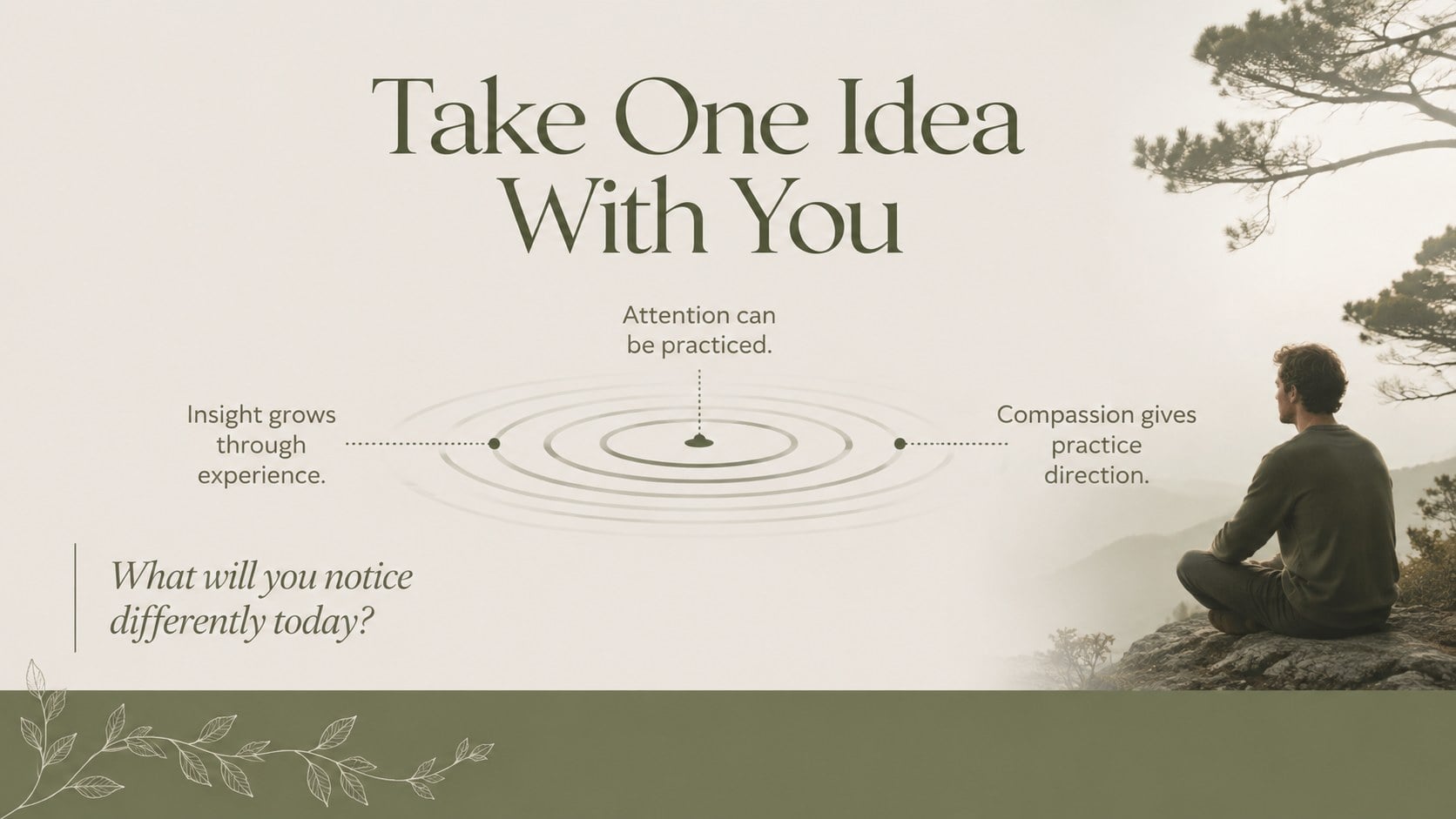 Zen Buddhist Philosophy Lesson Theme presentation template, slide 15
